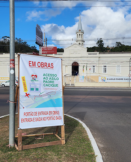 Mudanças no acesso ao Asilo Padre Cacique (Temporária)